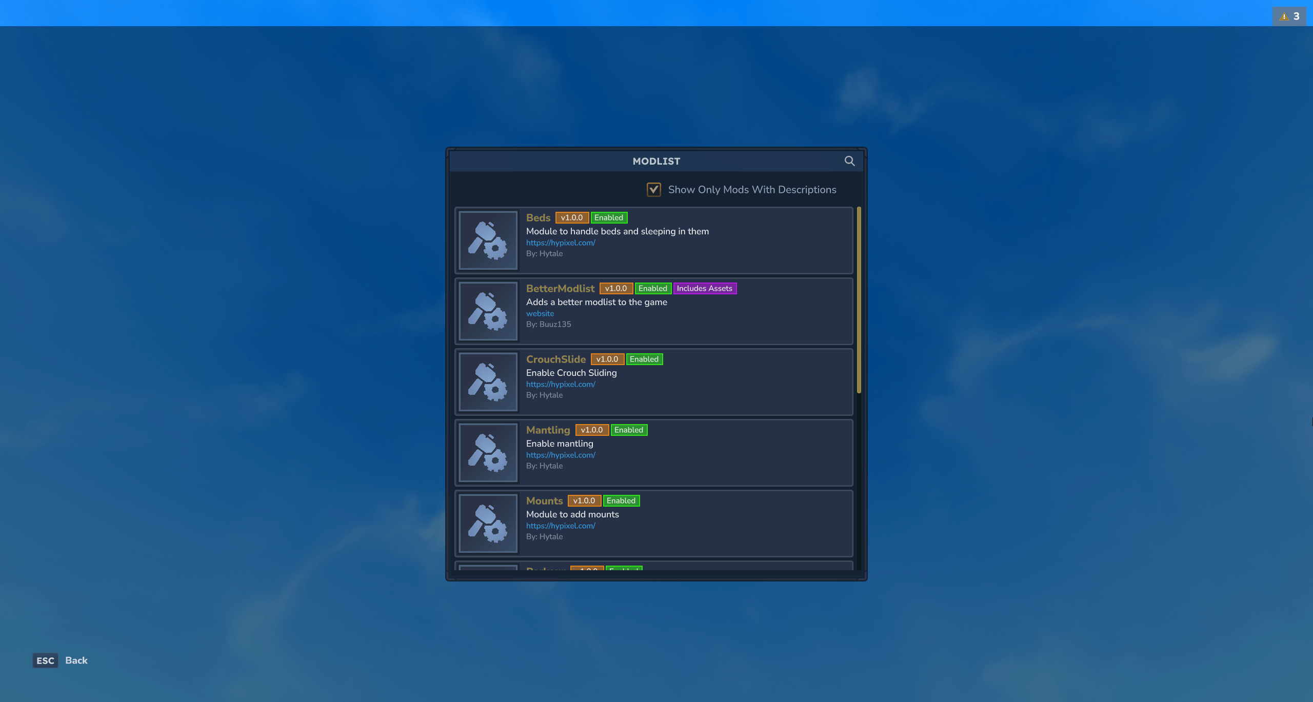 Better Modlist Interface