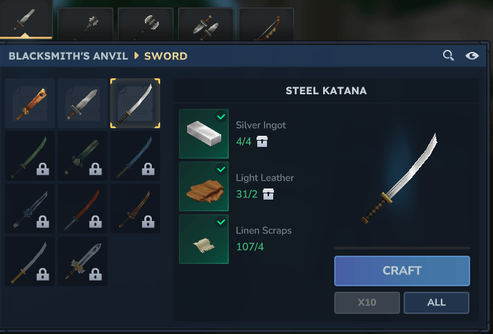 Katana Weapon Display