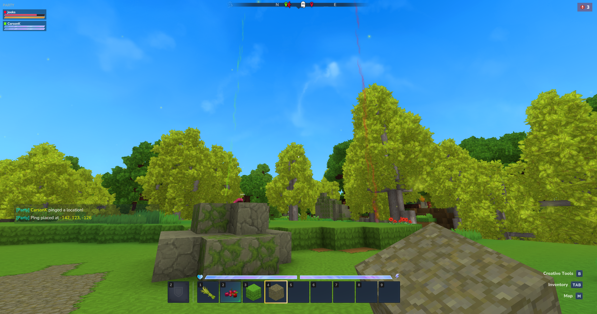 Party Menu Interface