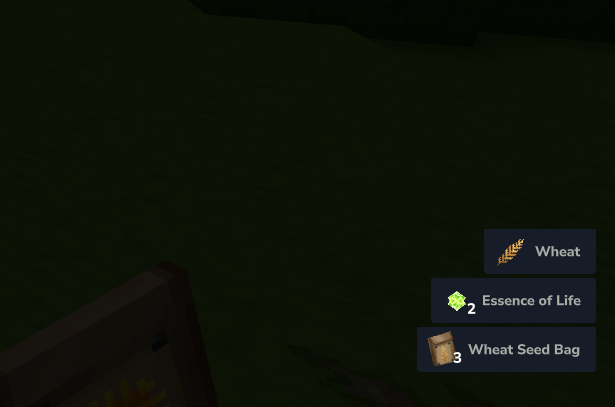 Seed drops from crops