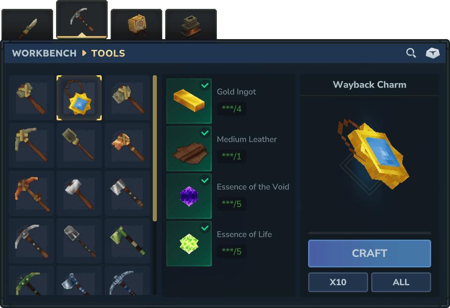 Wayback Charm Recipe